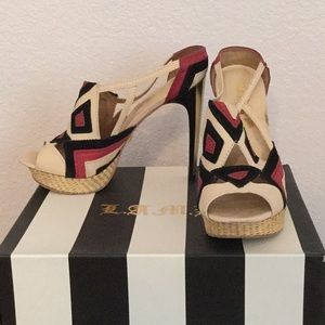 Natural black & red Stiletto